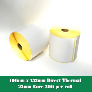 101x152mm direct thermal labels