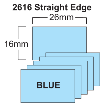Blue CT7 26 x 16mm Price Gun Labels