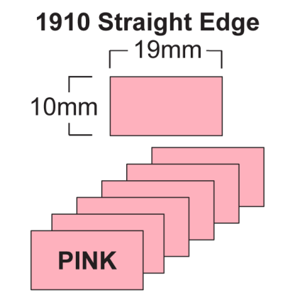 Pink 19 x10mm Price Gun Labels
