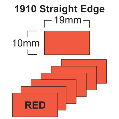 Red 19 x10mm Price Gun Labels