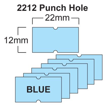 Blue CT1 22 x 12mm Price Gun Labels