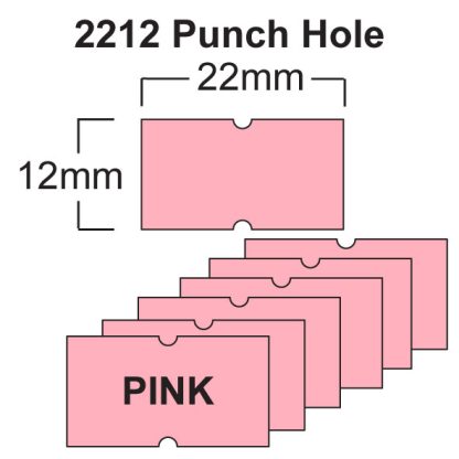 Pink CT1 22 x 12mm Price Gun Labels