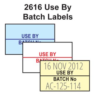 CT7 2616 Use By Batch Labels