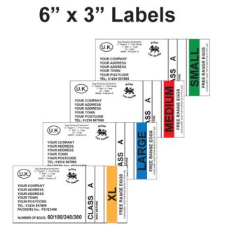 6x3 Outer Case Labels - Standard Danro Design