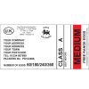 6x3 Outer Case Label Red Medium - Standard Danro Design