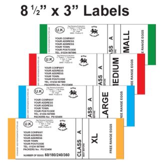 8.5x3 Outer Case Labels - Standard Danro Design