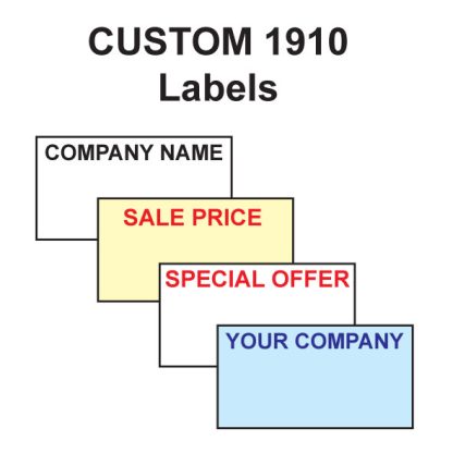 Custom 1910 Printed labels