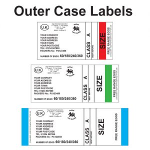 egg packaging outer case labels