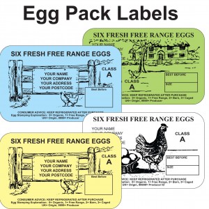 egg box labels