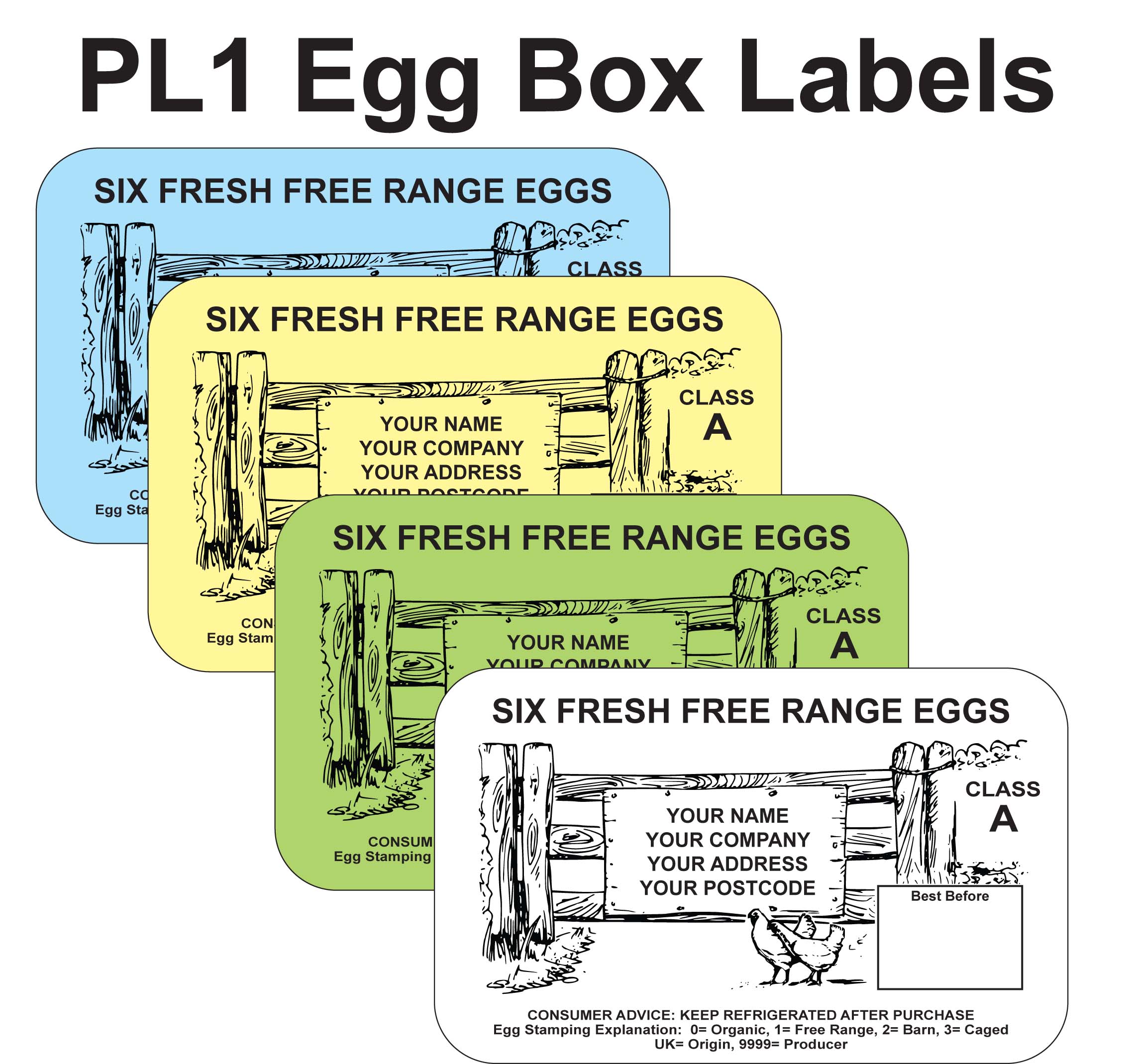 PL1 Egg Box Labels 3 000 Labels