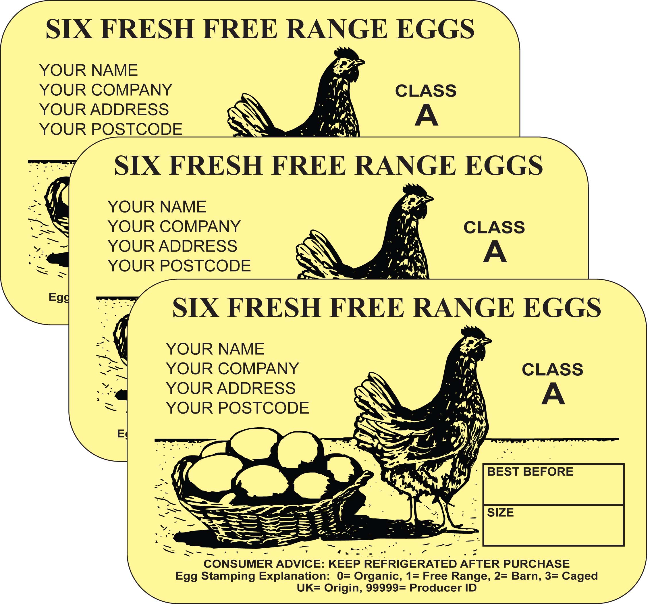 Egg Carton Labels Template