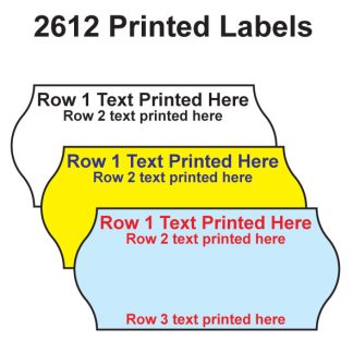 2612 CT4 Printed Labels