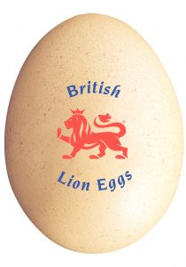 egg box labelling - british lion egg logo