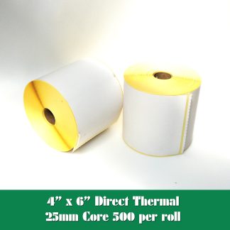4 x 6" direct thermal labels