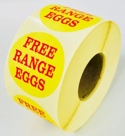 Free Range Eggs Labels from the Danro Eggs & Poulty Labelling division
