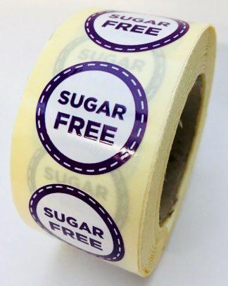 Sugar free labels - 25mm diameter